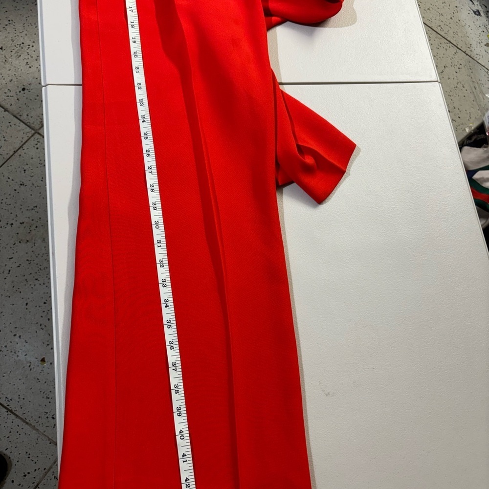 Zara orange High-Waist Wide-Leg Paperbag Trousers with Tie Belt - Picture 10 of 12